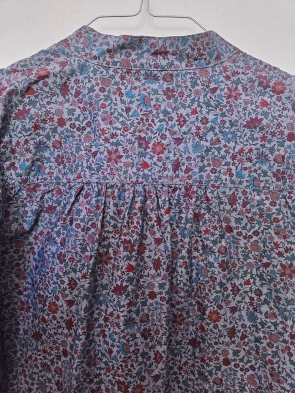 J.Crew x Liberty London Tie-Neck Blouse in "Colombo Chambray" Size XS - Picture 4 of 10